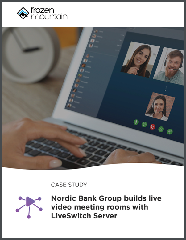 Live Video Meeting Conferencing with WebRTC for Banking