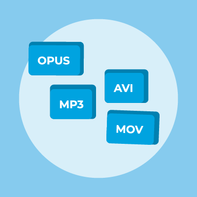 Custom Video and Audio Recording File Formats